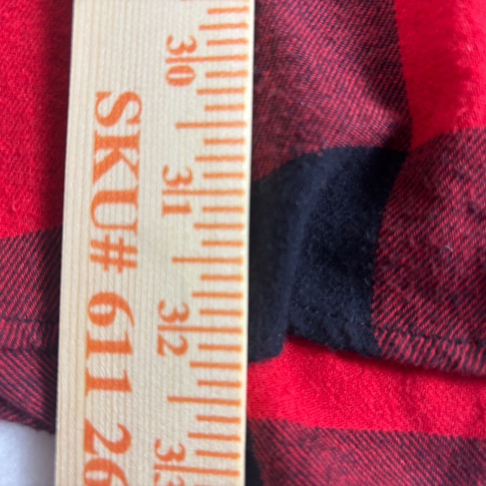 Sonoma Goods For Life Mens XXL Red Black Buffalo Plaid Supersoft Flannel Shirt - Picture 11 of 16